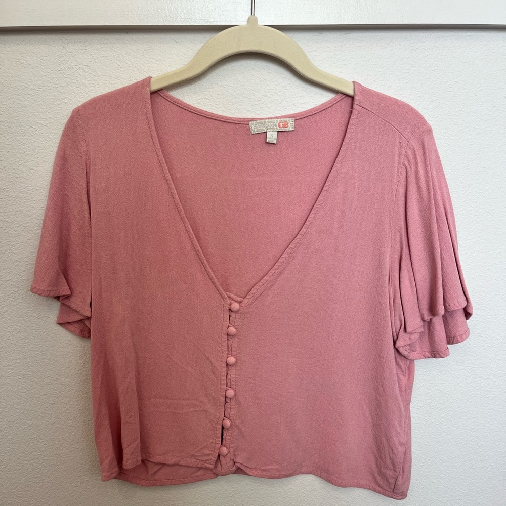 Gianna Bini pink blouse